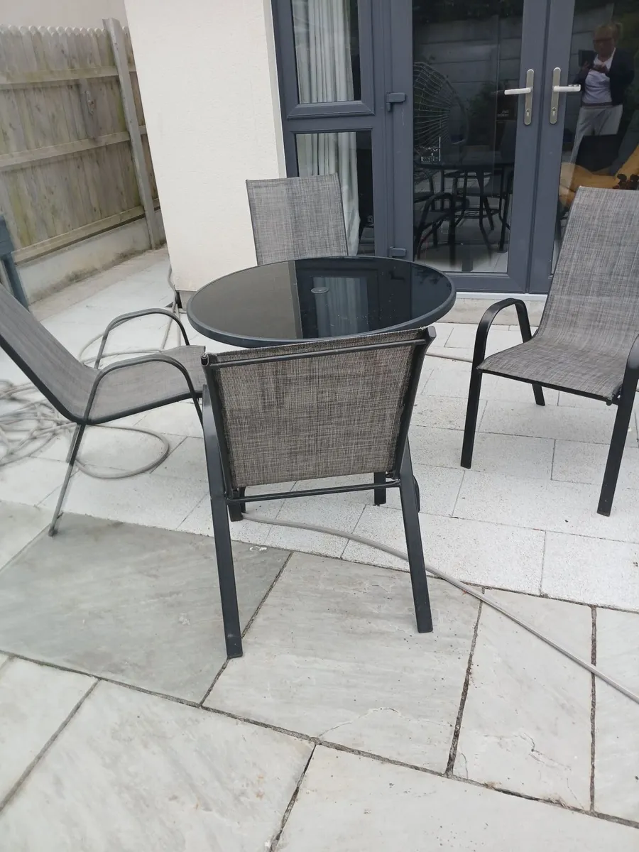 Garden table and chairs