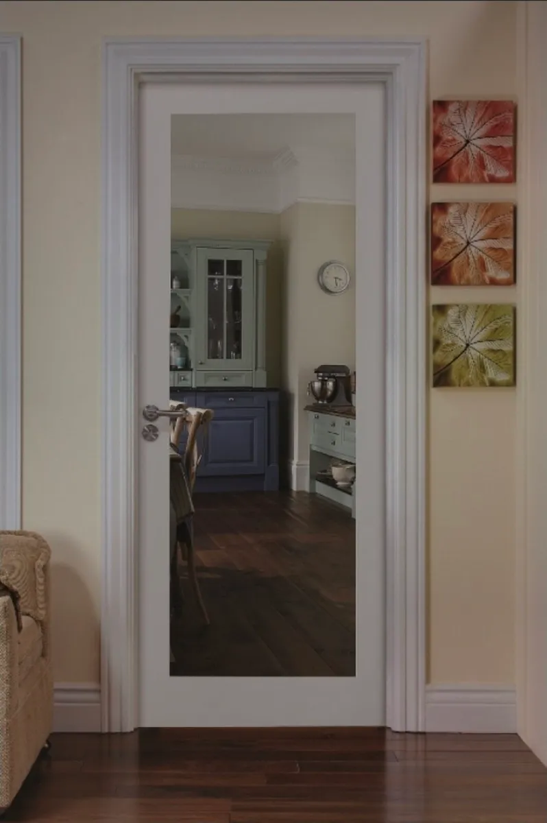 Deanta Clear Glass door NM6G Primed - Image 1