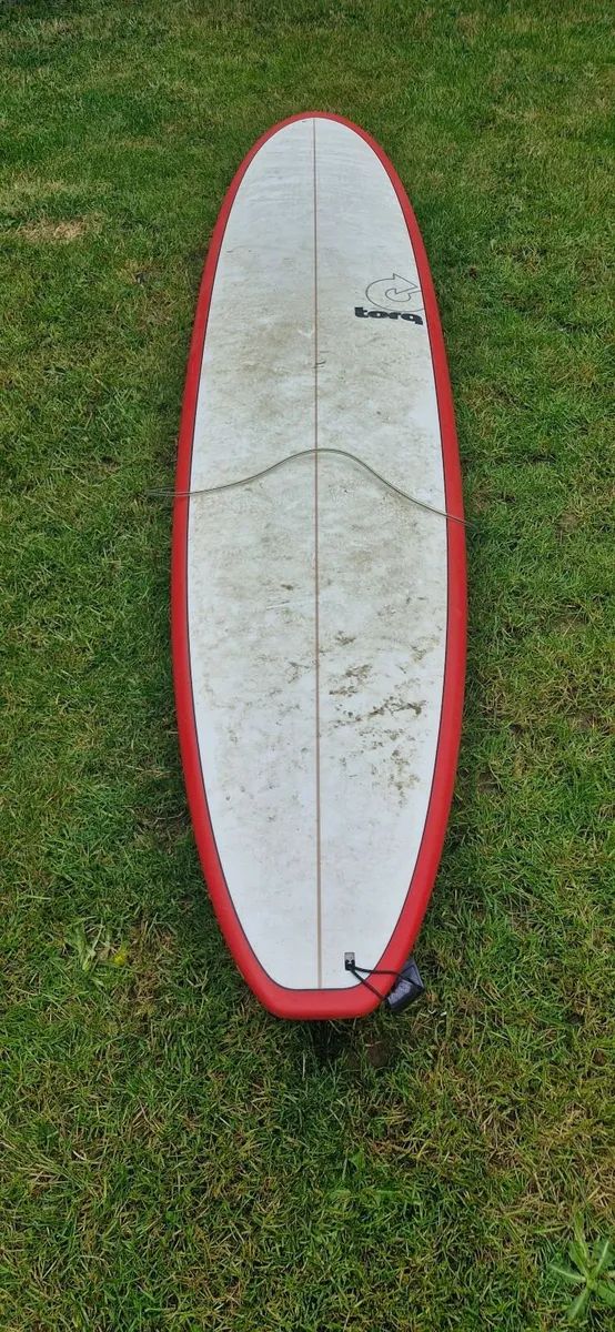 Surfboard Torq Epoxy TET Longboard Red Pinline 8'6 - Image 2
