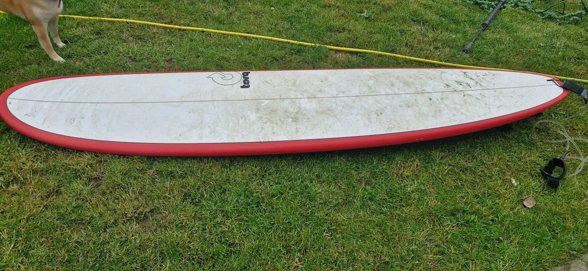 Surfboard Torq Epoxy TET Longboard Red Pinline 8'6 - Image 3