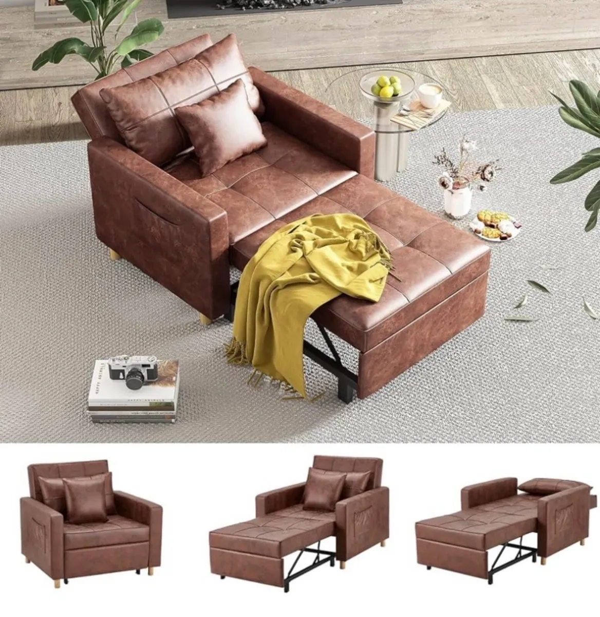 One seater chair/Sofa bed - Image 1