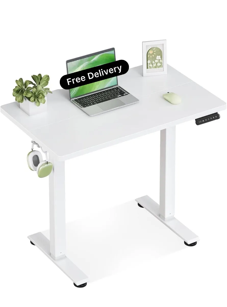 Standing Desk, 80cm Small Height Adjustable Desk w - Image 1