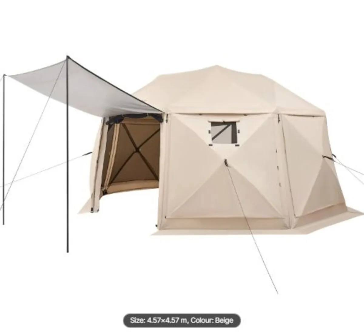 Pop up Gazebo Screen Tent, 4.57 x 4.57 m, 13-Side - Image 3