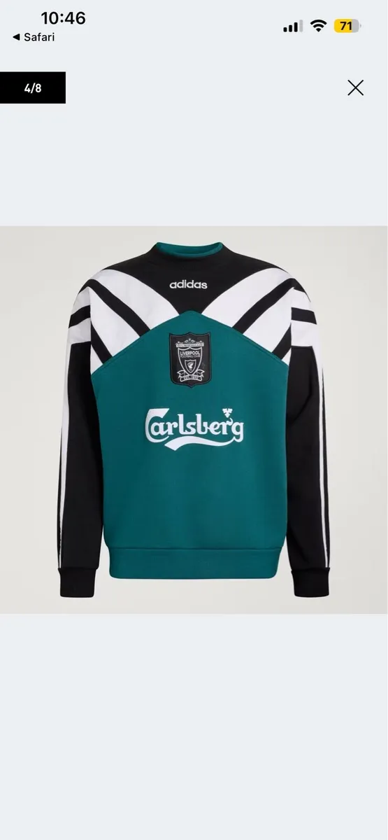 Liverpool Retro 95/96 Sweat top - Image 1