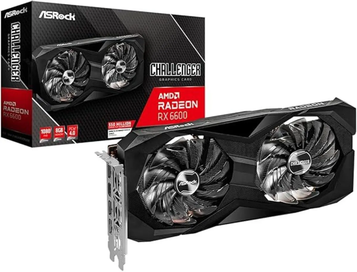 ASRock AMD Radeon RX 6600 D 8GB Graphic Card - Image 1