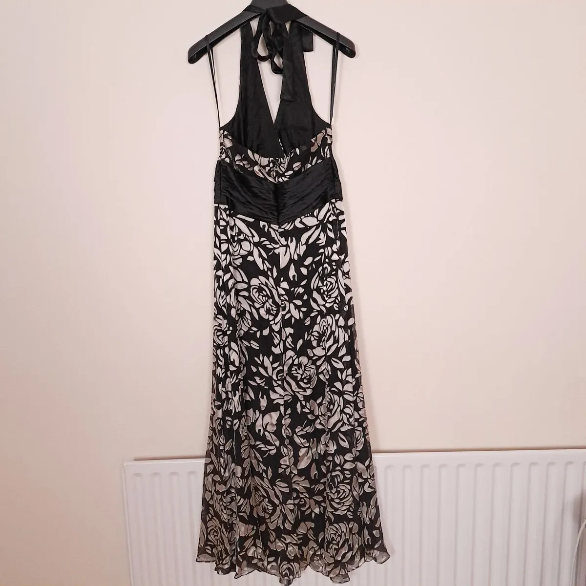 Phase Eight Black Cream Floral Maxi Dress 12UK - Image 3