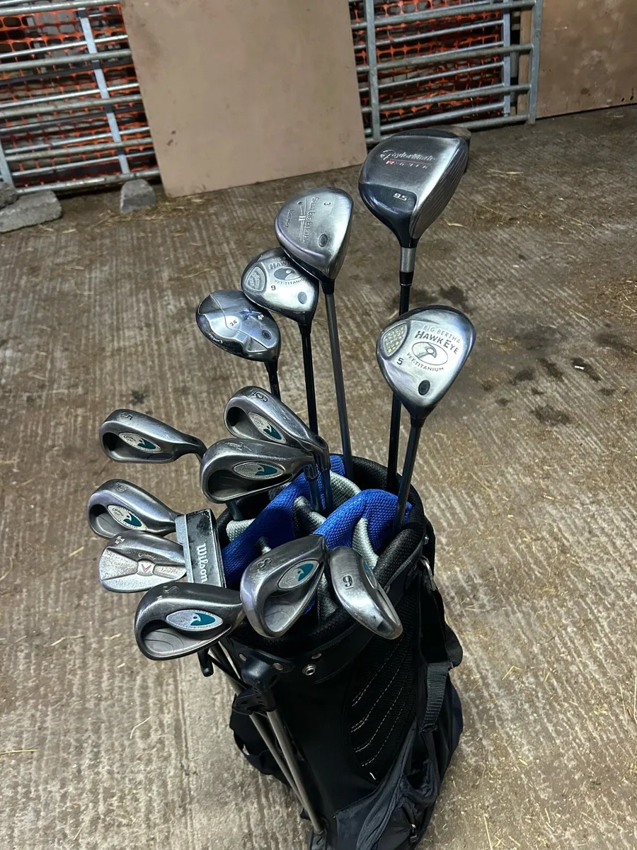 Full golf set with new grips - Image 1