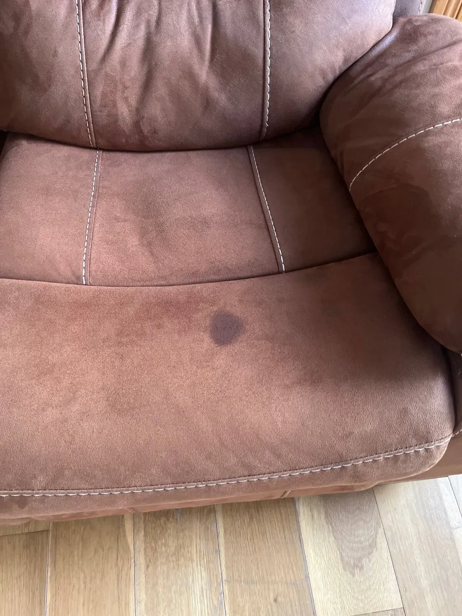 3 seater recliner sofa ( waterproof suede look ) - Image 4