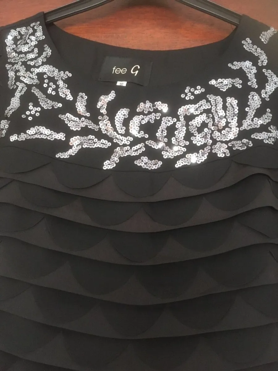 Designer Fee G Dress, Size 10, Black - Image 4
