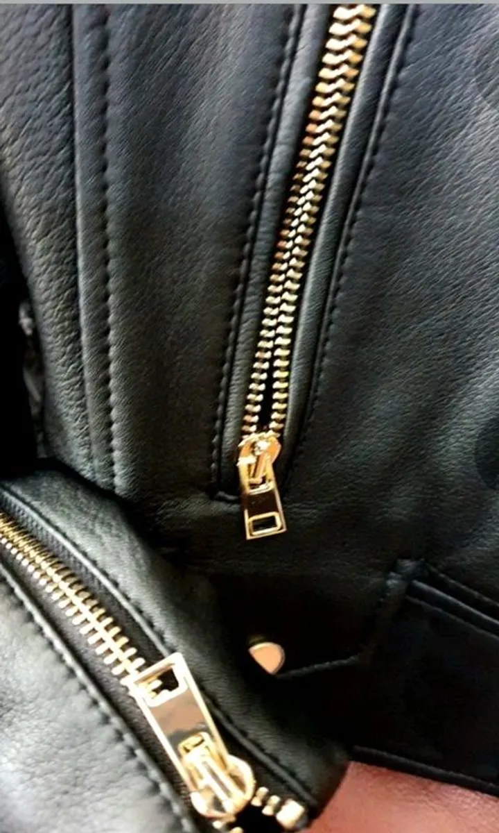 Pinko " Sensible"  leather jacket, size 12 / 38 - Image 1
