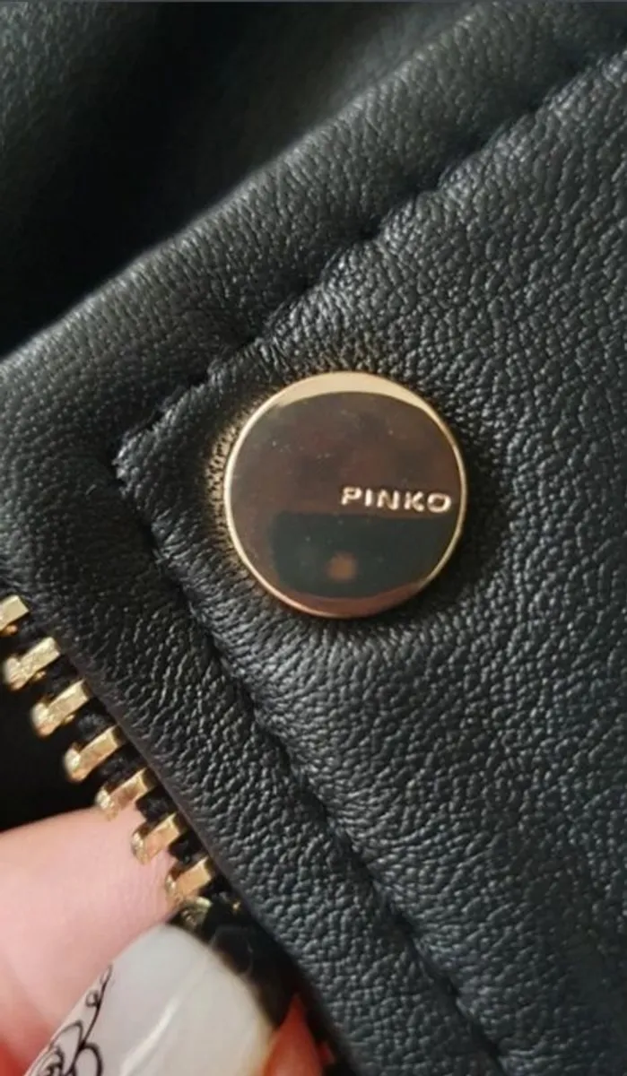 Pinko " Sensible"  leather jacket, size 12 / 38 - Image 2