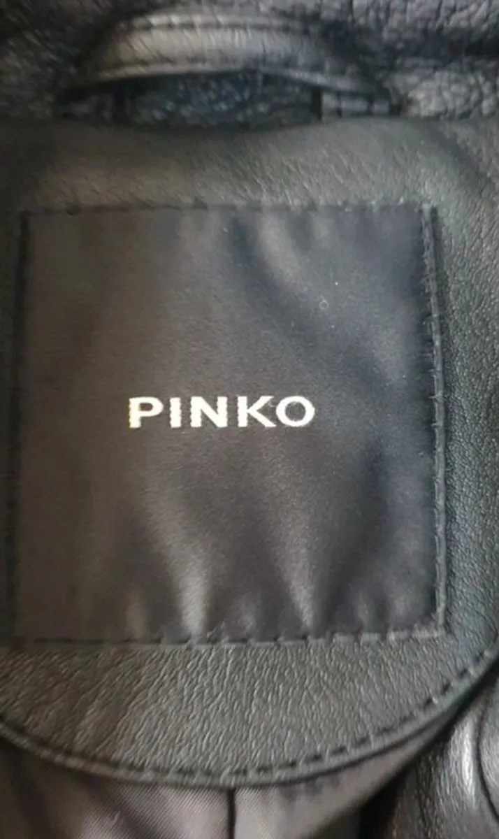 Pinko " Sensible"  leather jacket, size 12 / 38 - Image 3