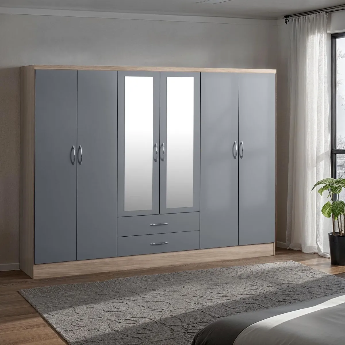 6 DOOR WARDROBES - Image 2