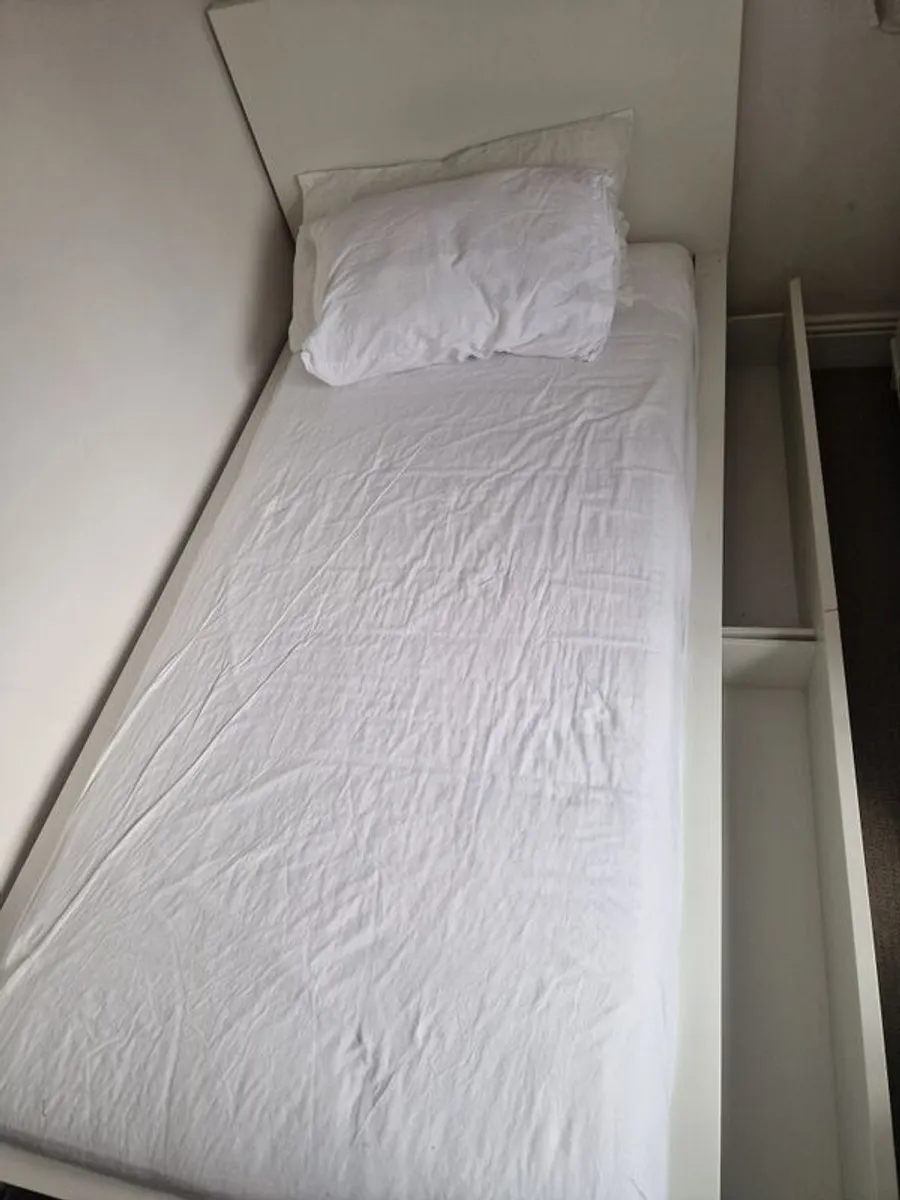 Ikea Malm single bed frame with drawers - Image 2