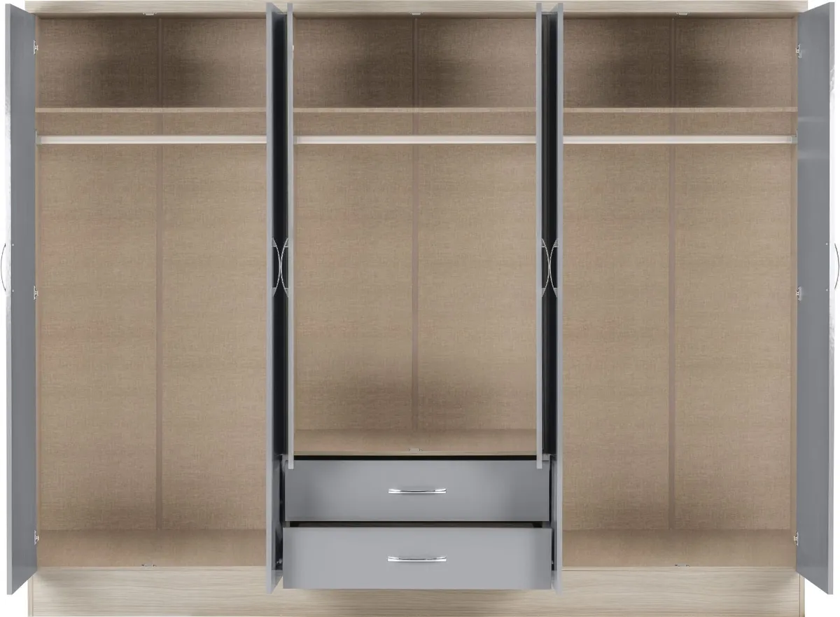 6 DOOR WARDROBES - Image 2