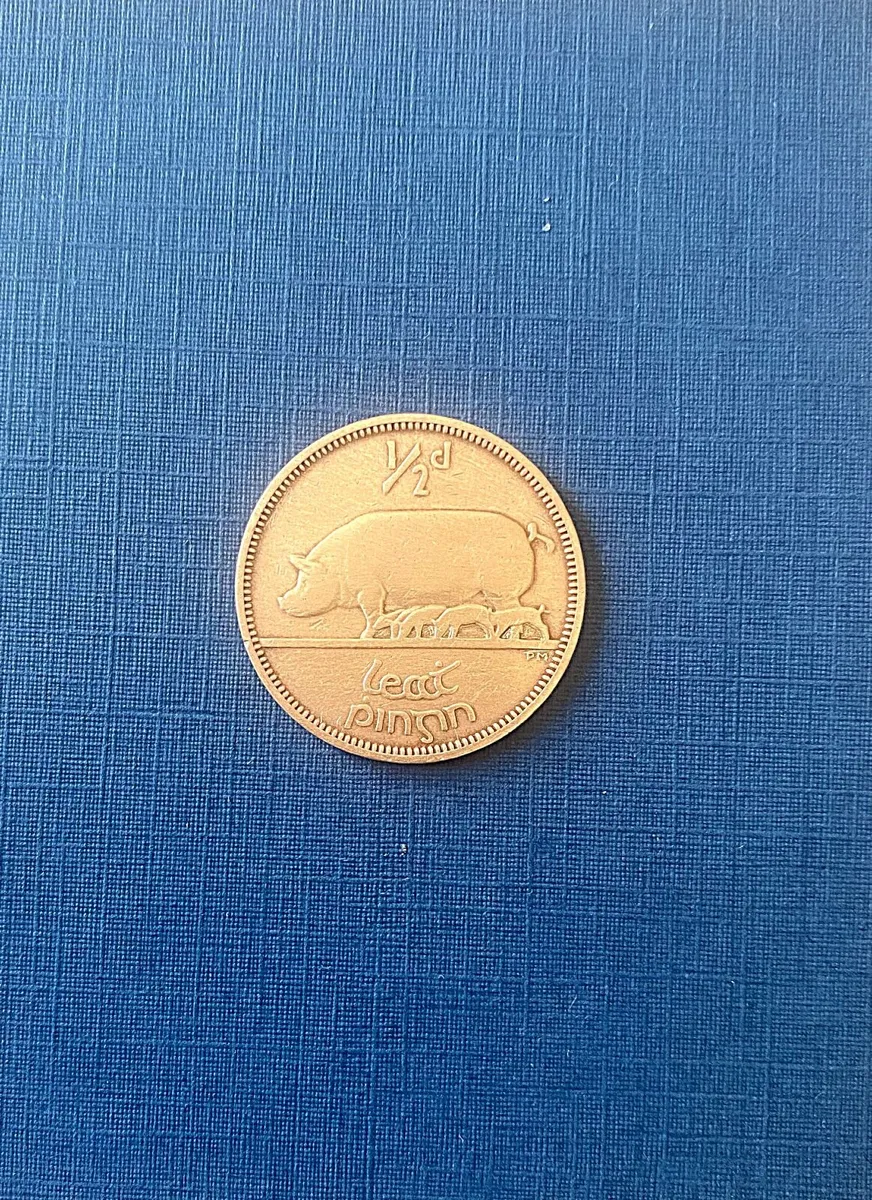 Irish Ha'penny From 1941, Free Post - Image 1