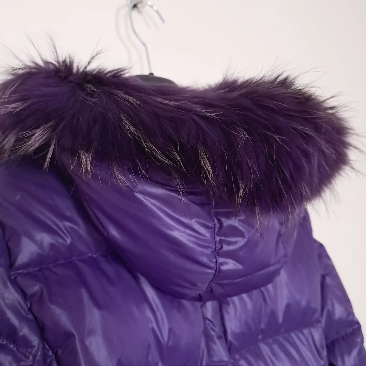 Savage Violet Purple Down Puffer Coat Jacket 8UK - Image 4