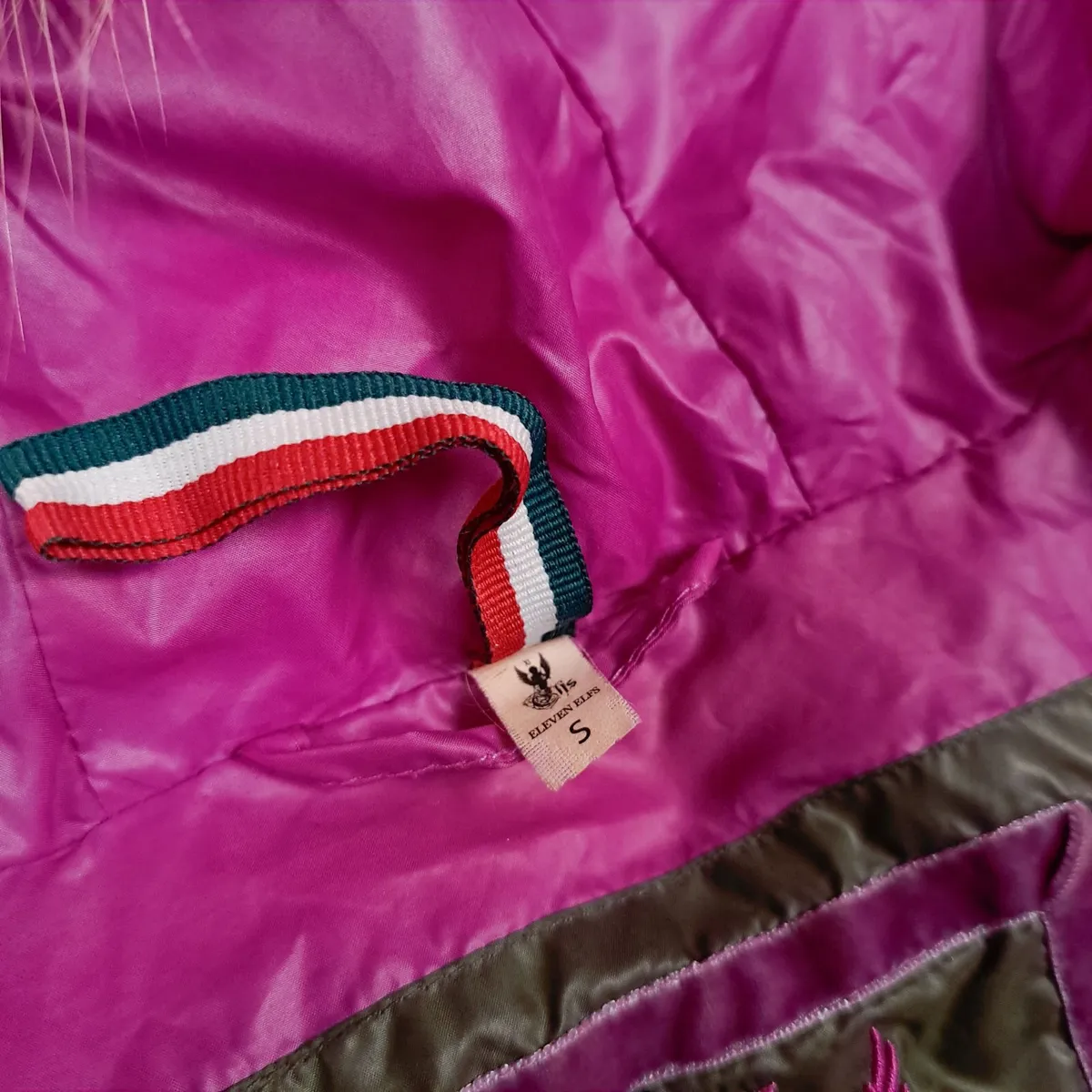 Eleven Elfs Khaki Green Puffer Jacket Size S - Image 3