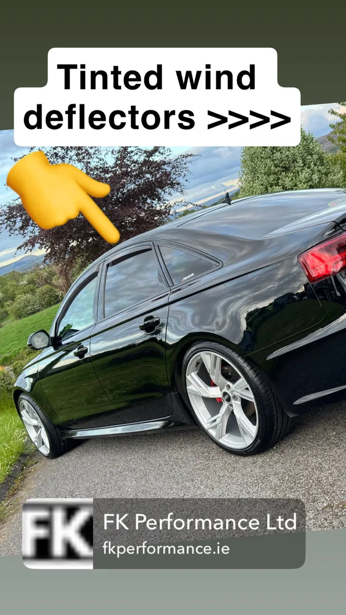 Tinted wind deflectors 2 & 4 piece - Image 1