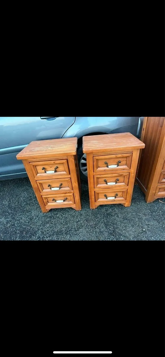 Bedroom furniture set locker and tall boy chest of - Image 3
