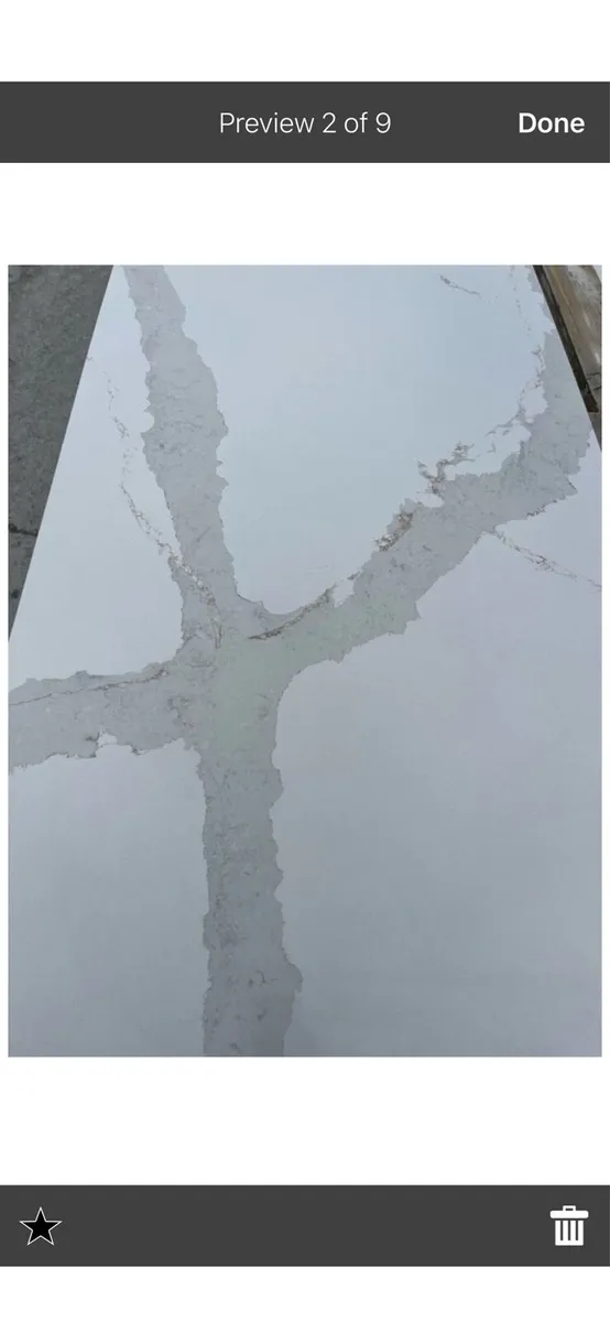 Calcatta quartz island/top 1400x700 20mm thick - Image 2