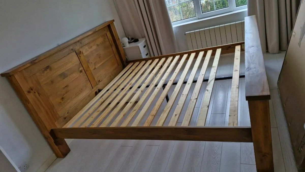 Superking wooden bedframe - Image 1