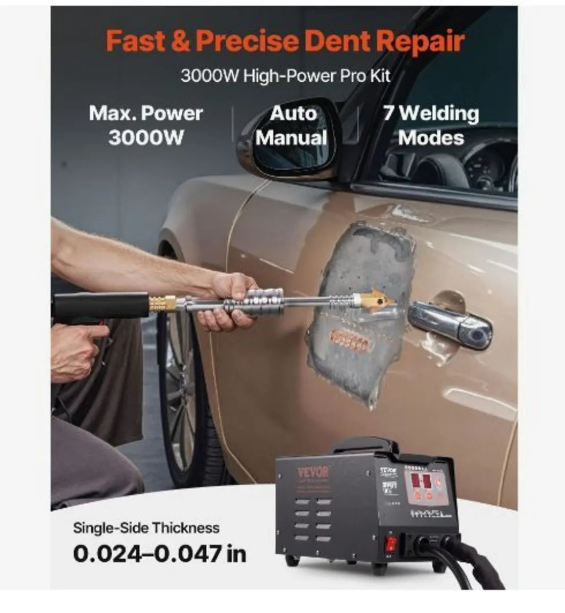 Stud Welder Dent Repair Kit, Spot Welding - Image 3