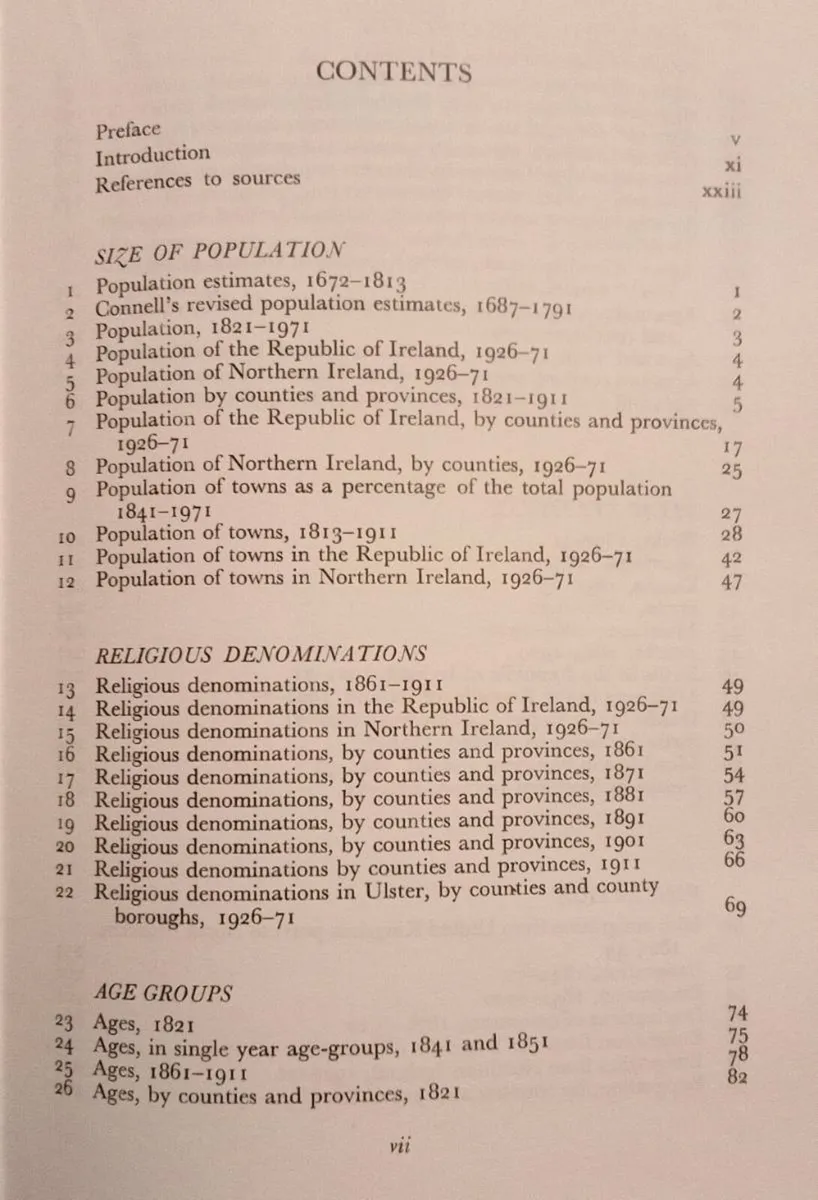Irish History Statistics 1821 1971 Book - Image 3