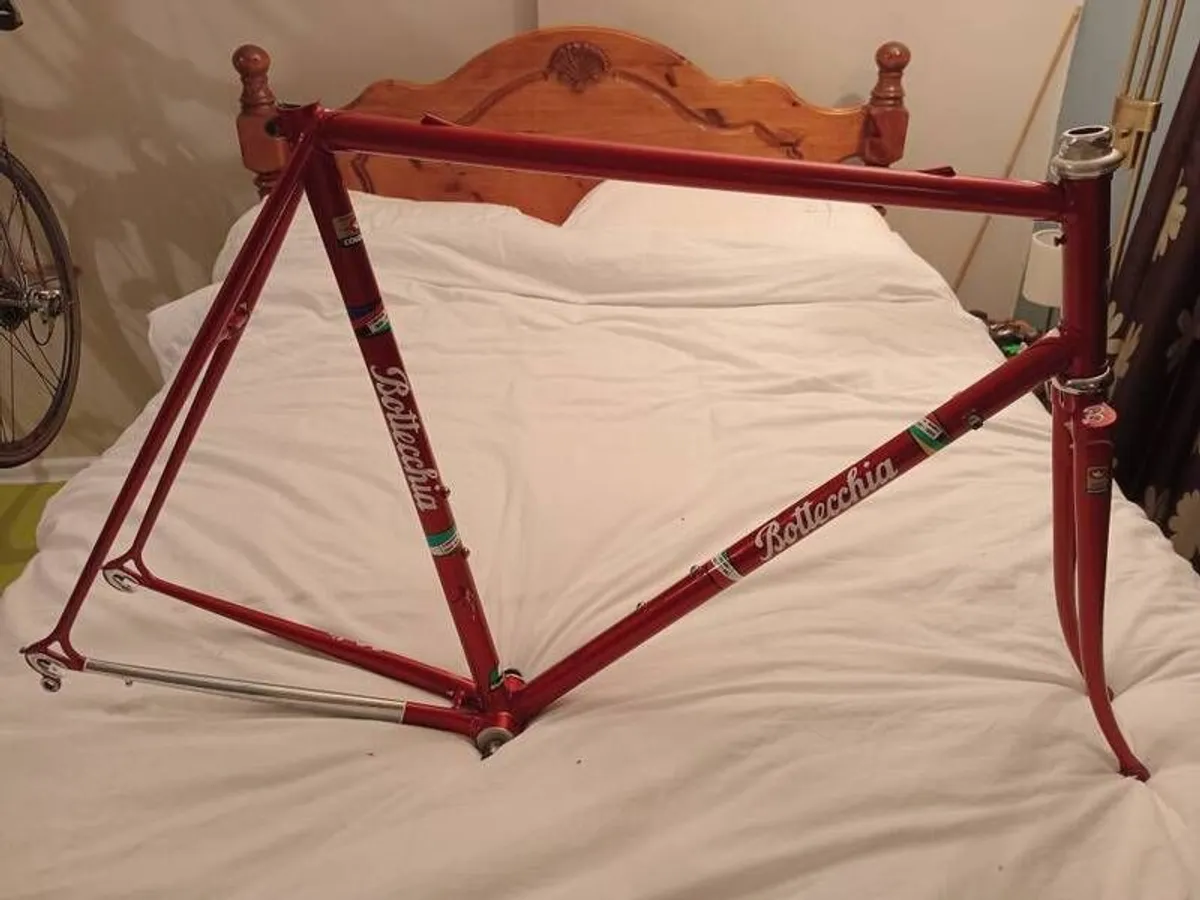 Bergundy Bottecchia SLX 56x56 road bike frame - Image 1