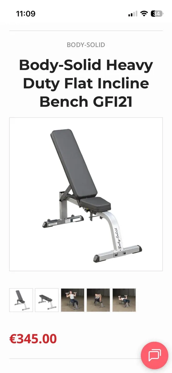 Body solid adjustable bench - Image 3