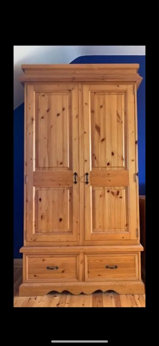 Solid hand made wooden wardrobe - Image 3