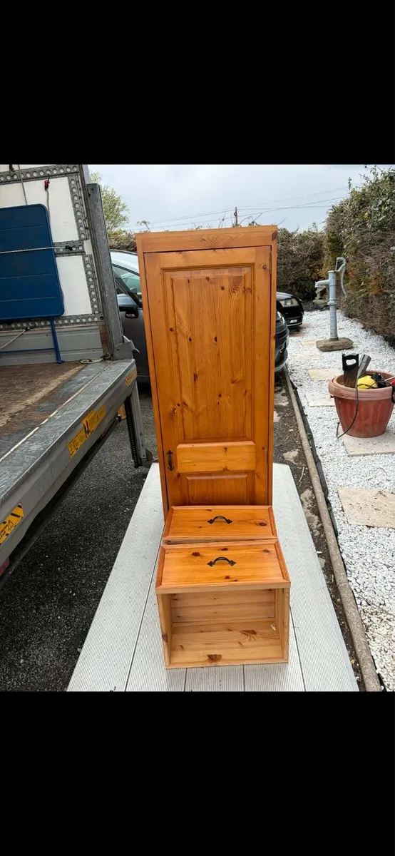 Solid hand made wooden wardrobe - Image 4