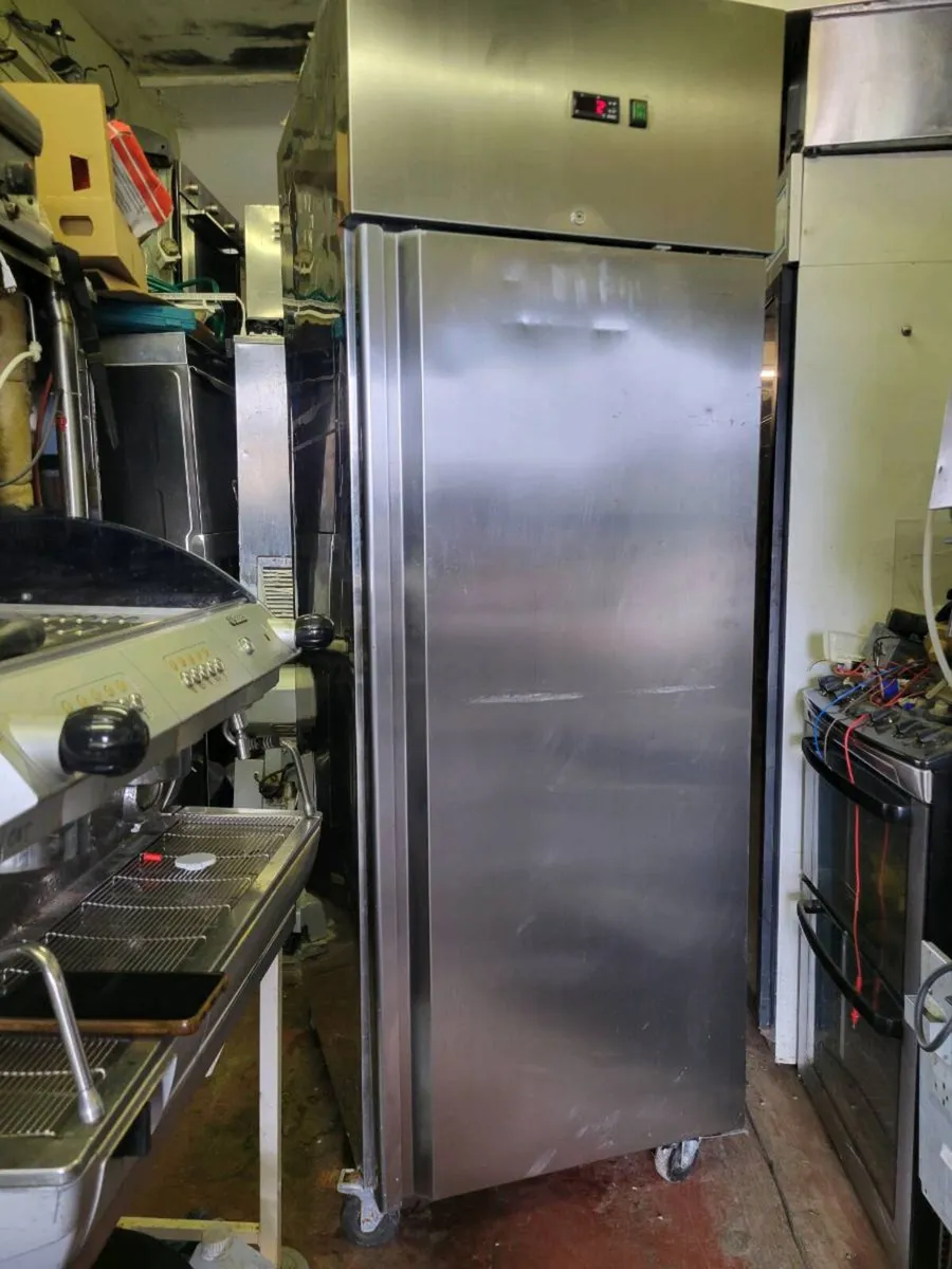 Fridge Upright Stainless Steel Fridge - Image 1