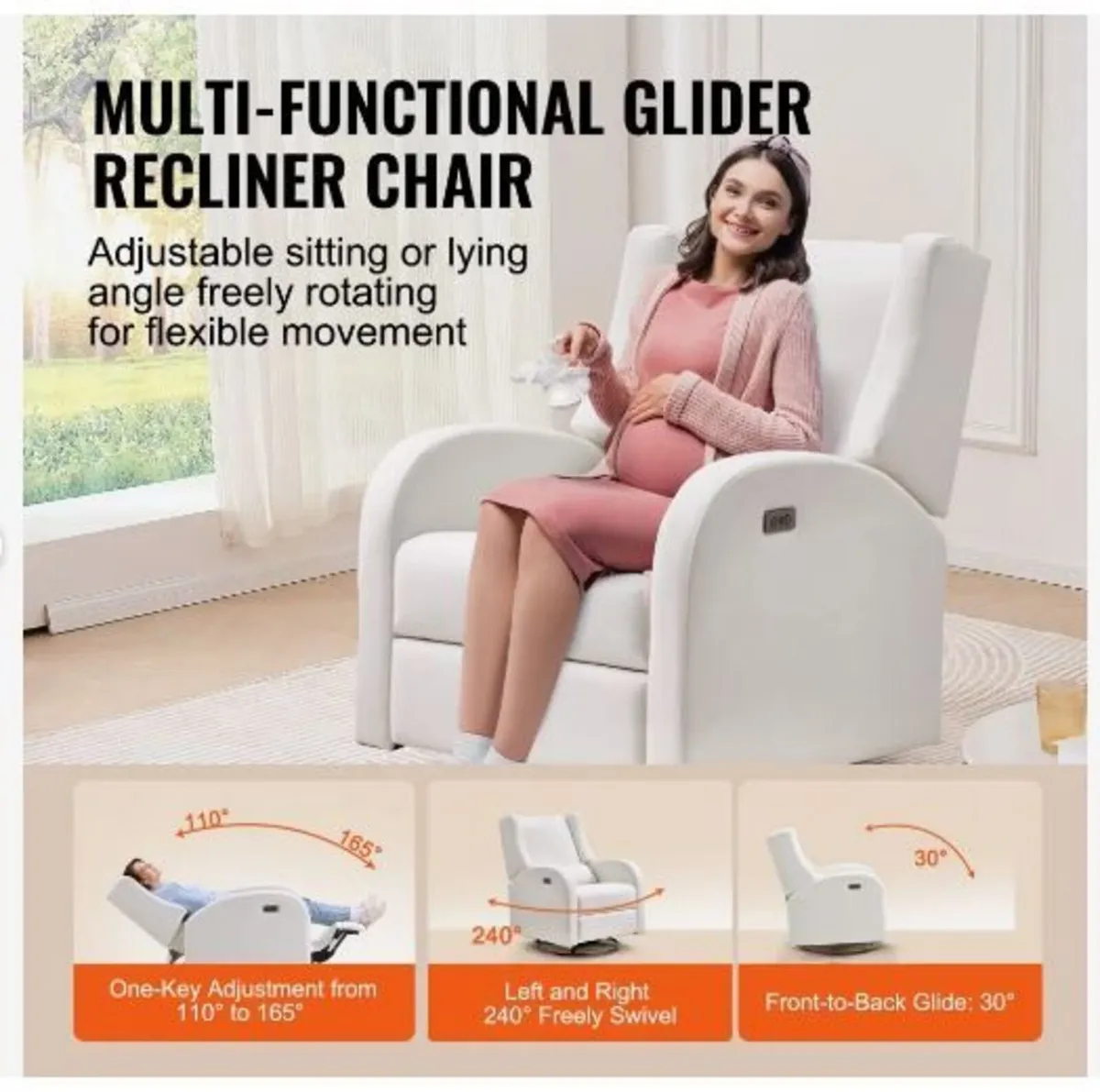 Electronic Power Recliner and Swivel Glider - Image 2