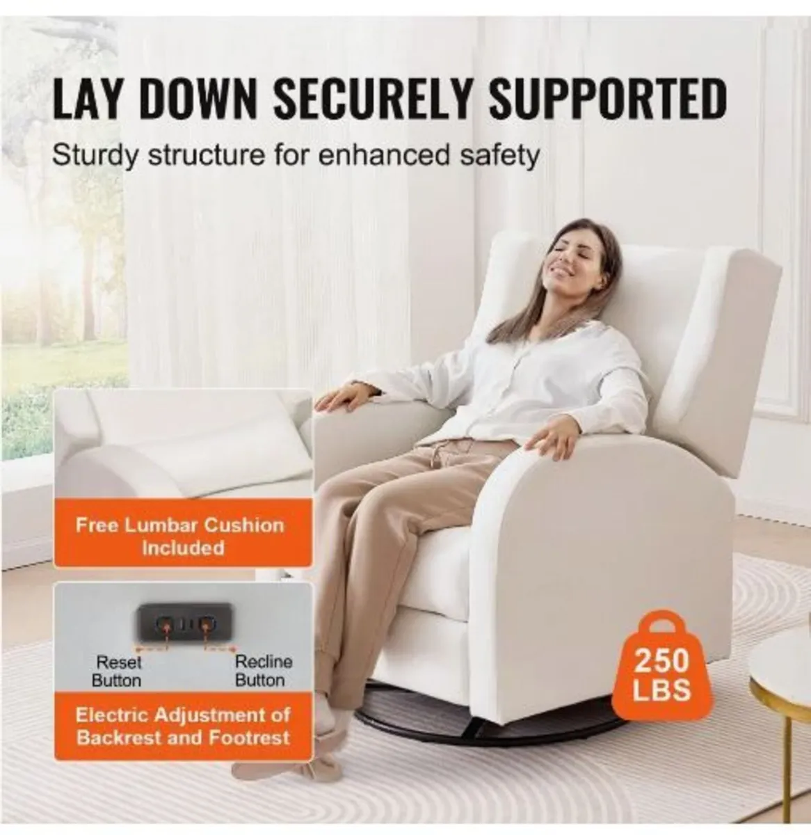 Electronic Power Recliner and Swivel Glider - Image 4
