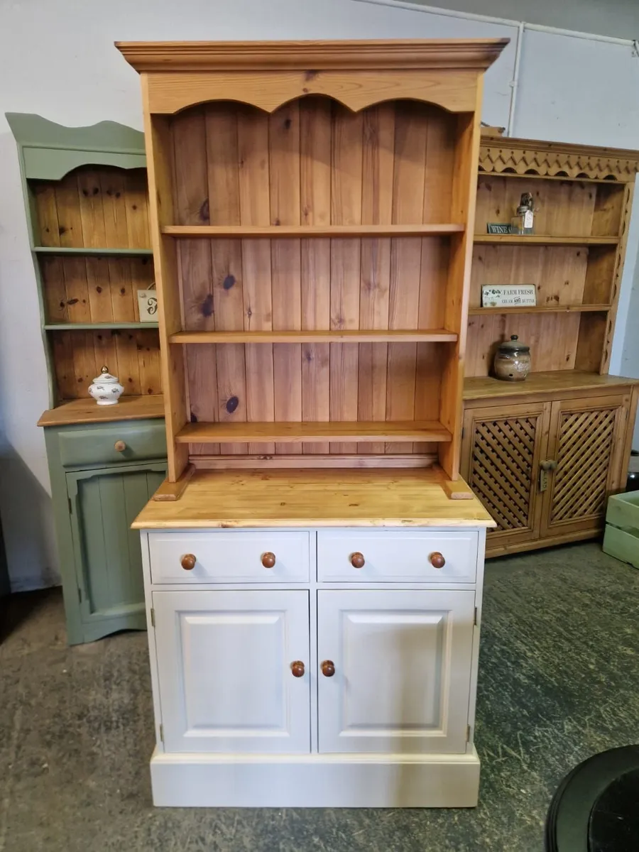 Vintage pine kitchen dresser - Image 2