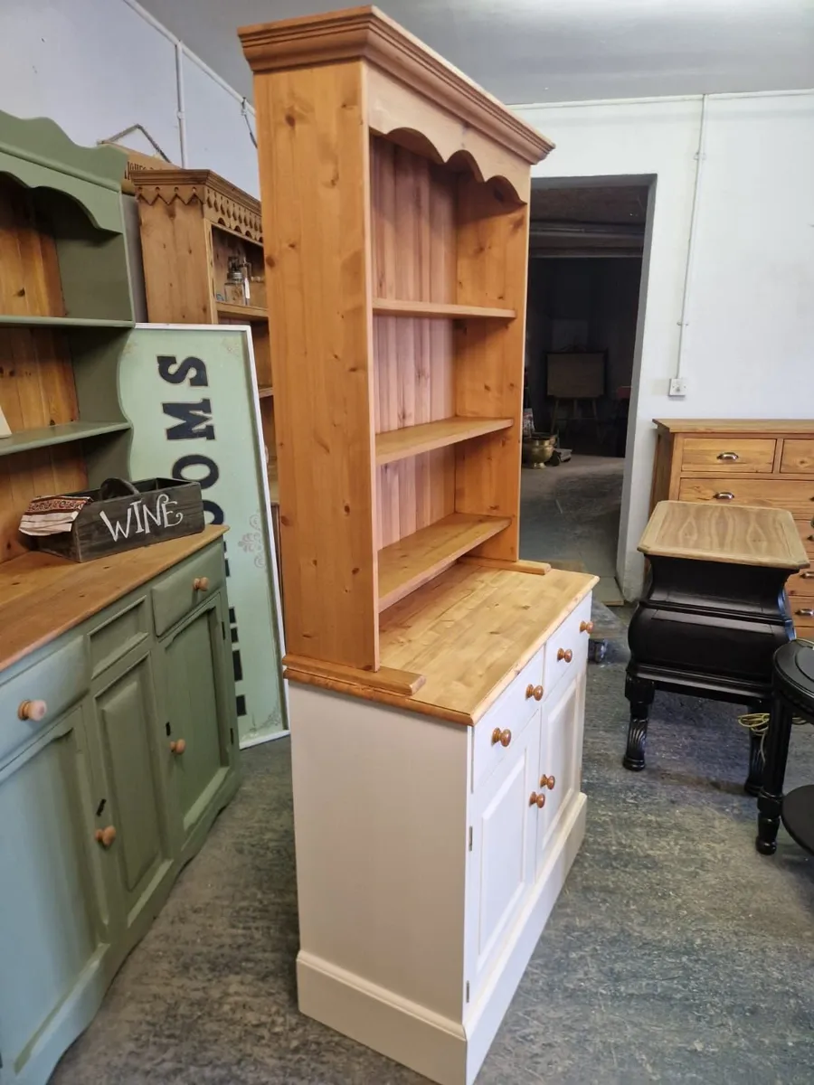 Vintage pine kitchen dresser - Image 3