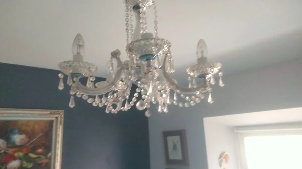 Glass Chandelier - Image 1
