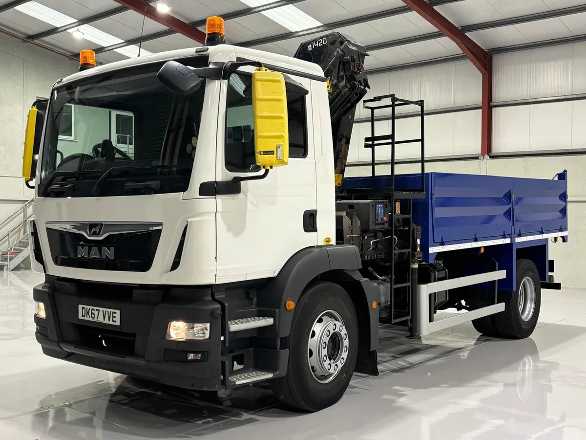 2017 MAN TGM 18-250 18-TON TIPPER WITH CRANE - Image 3