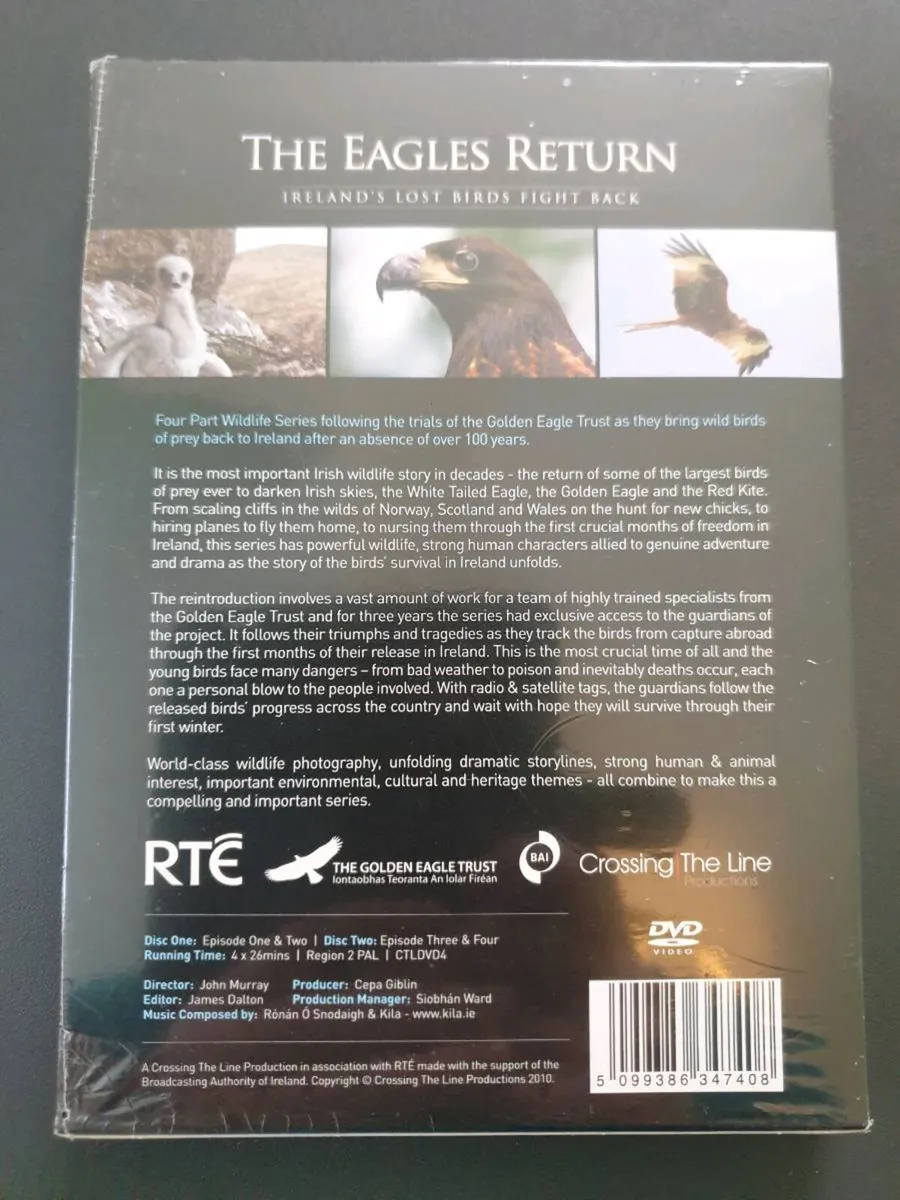 The Eagles Return 2010 DVD Irelands Lost Birds RTE - Image 2