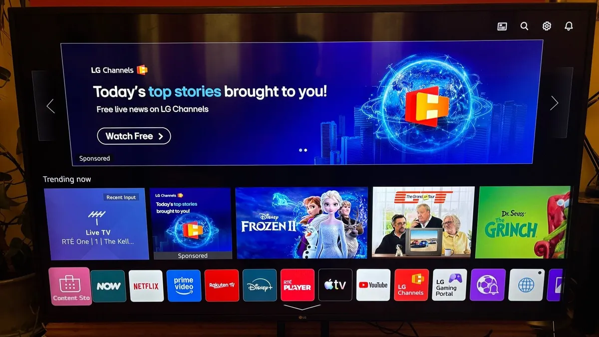 Big screen 60” LG 4K UHD Smart TV - Image 1
