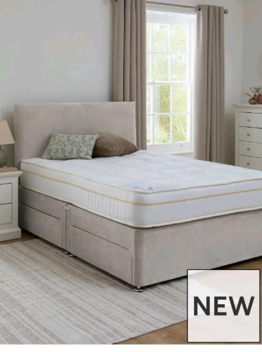 New Beds Full memory Foam mattress Base Headboard - Image 4