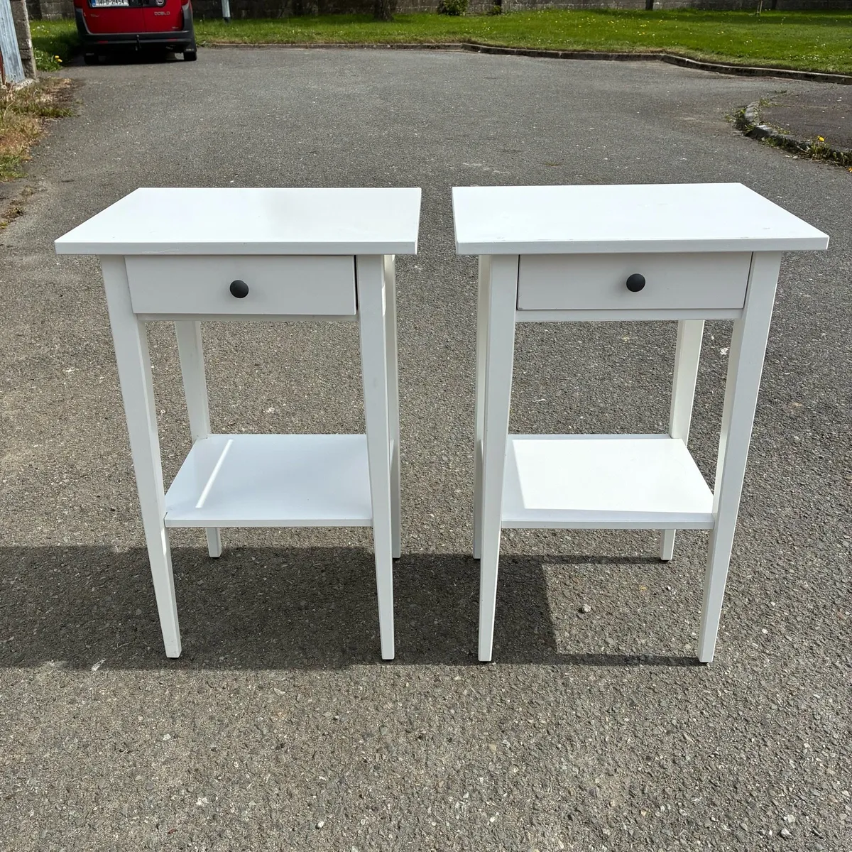 Two White Lockers with drawer - Image 1