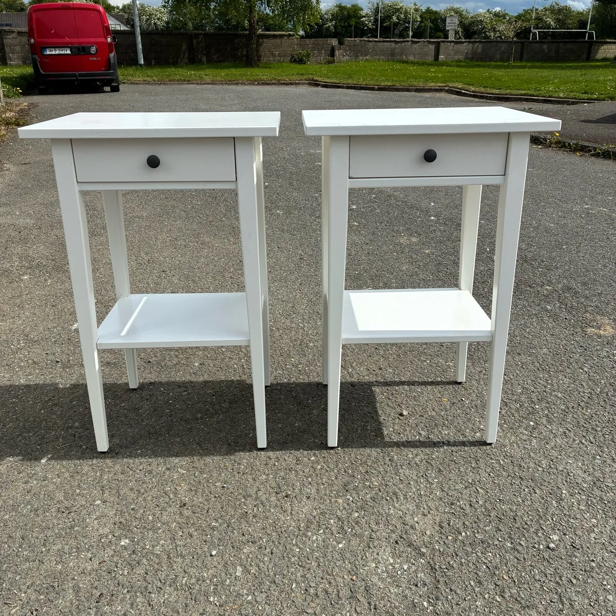 Two White Lockers with drawer - Image 2