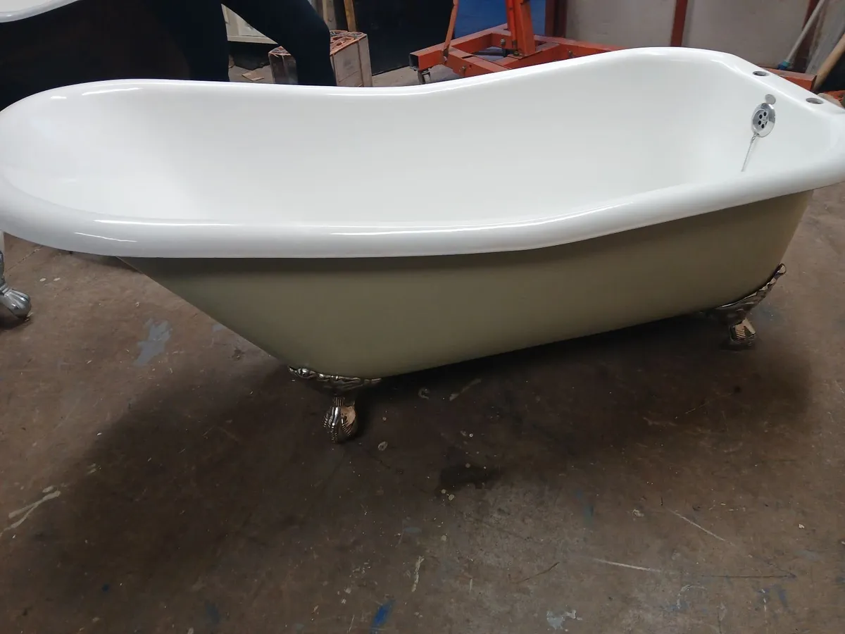 Cast iron slipper bath - Image 3