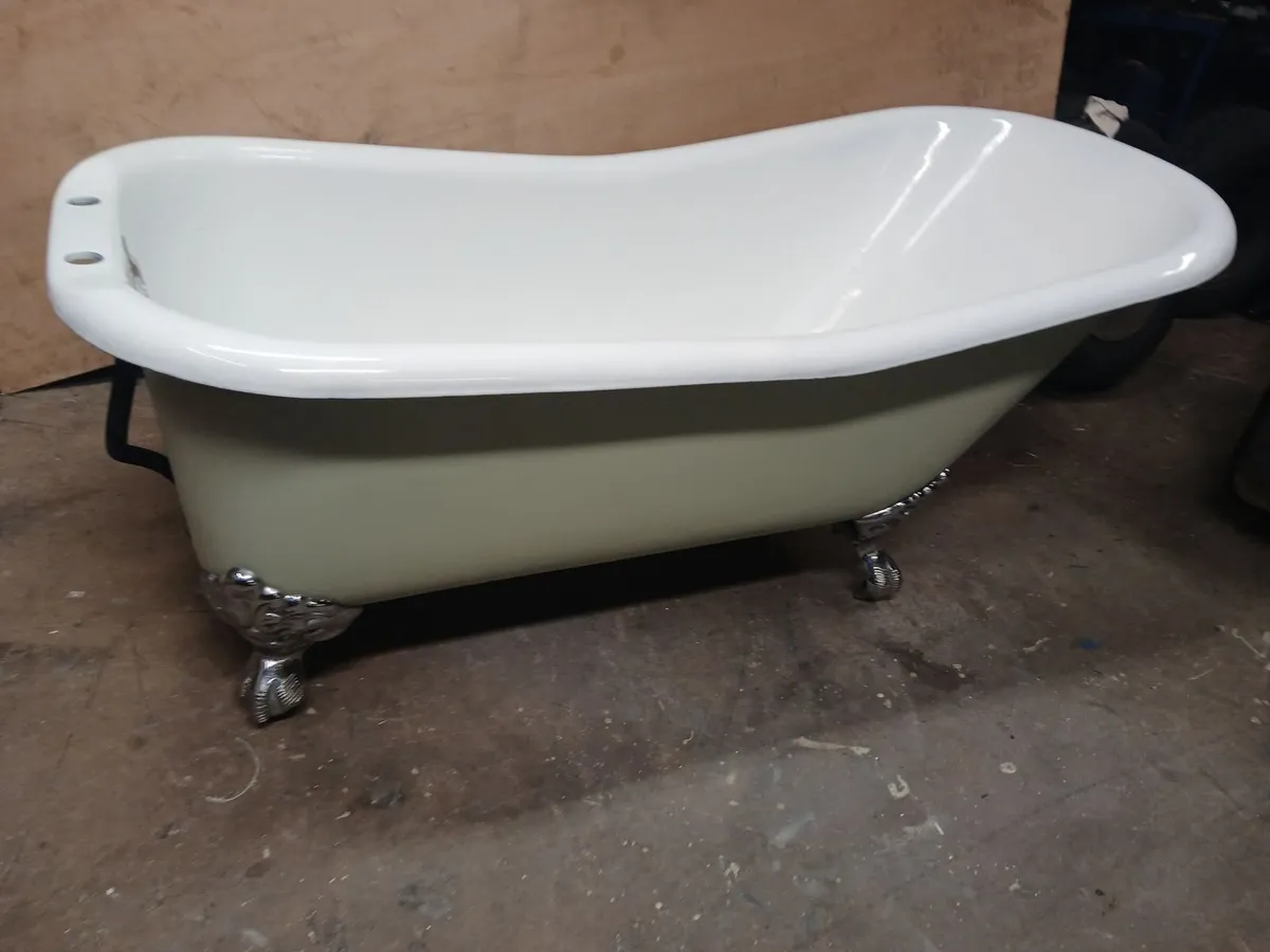 Cast iron slipper bath - Image 4