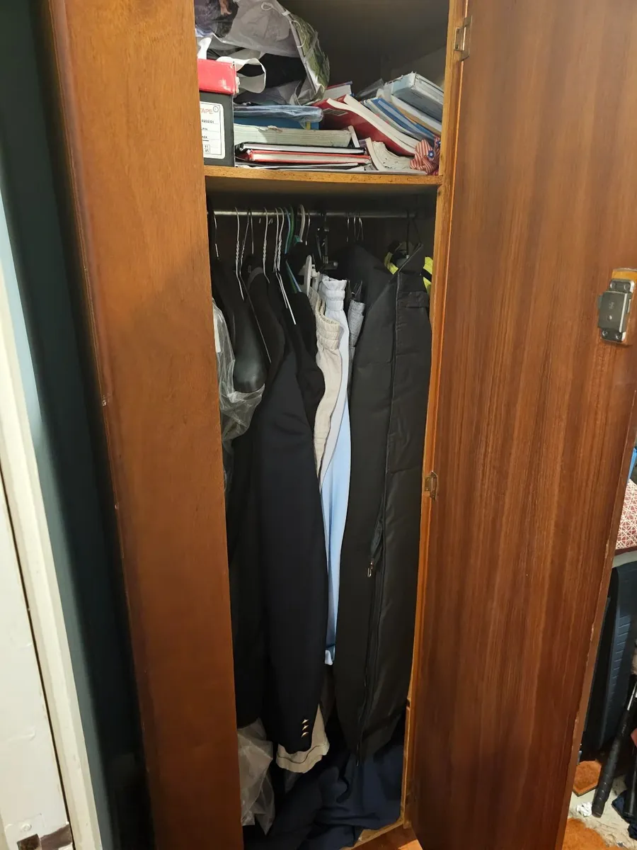 Vintage Wooden Wardrobe / Storage Cabinet - Image 3