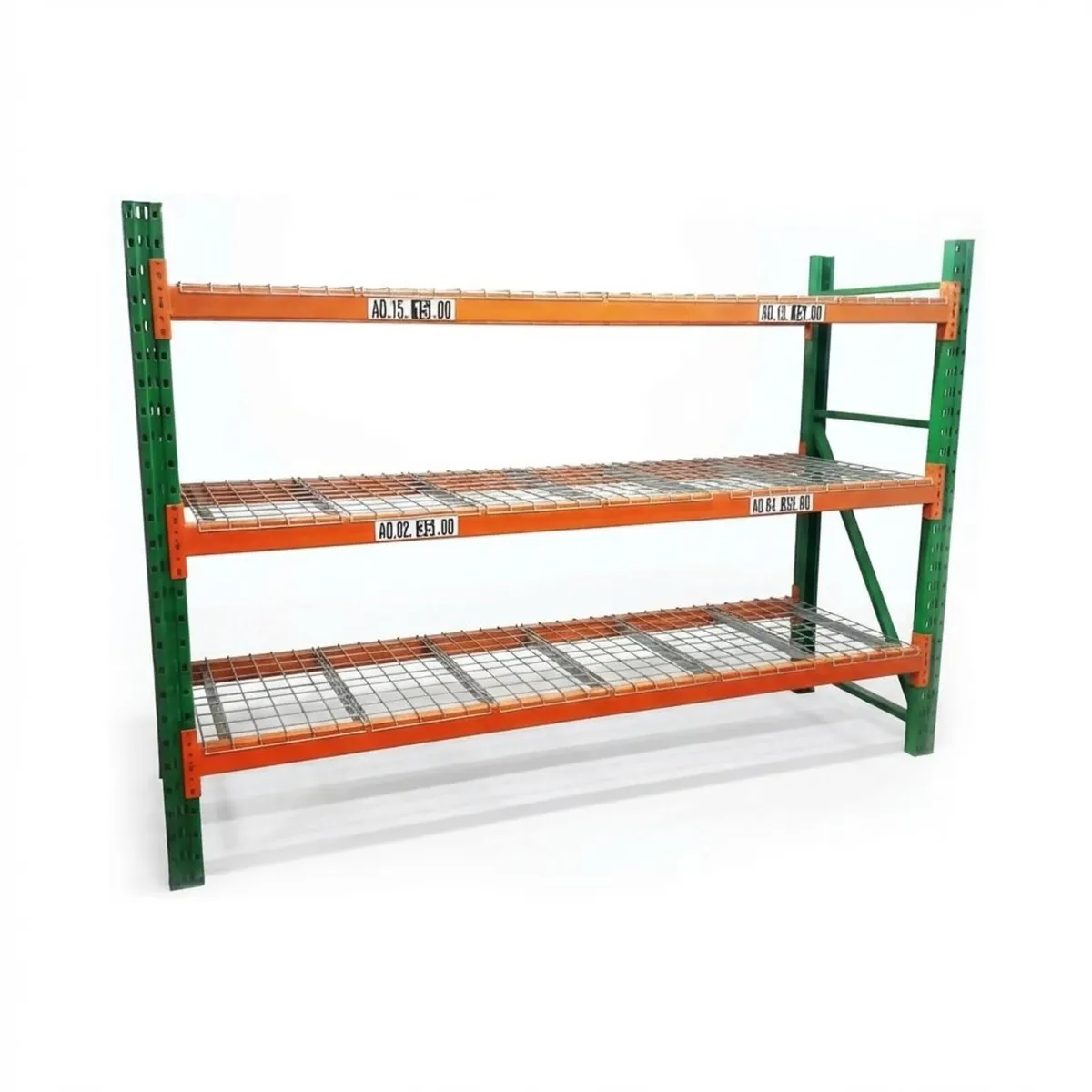 Used Pallet Racking Beams With Wire Mesh Decking - Image 1
