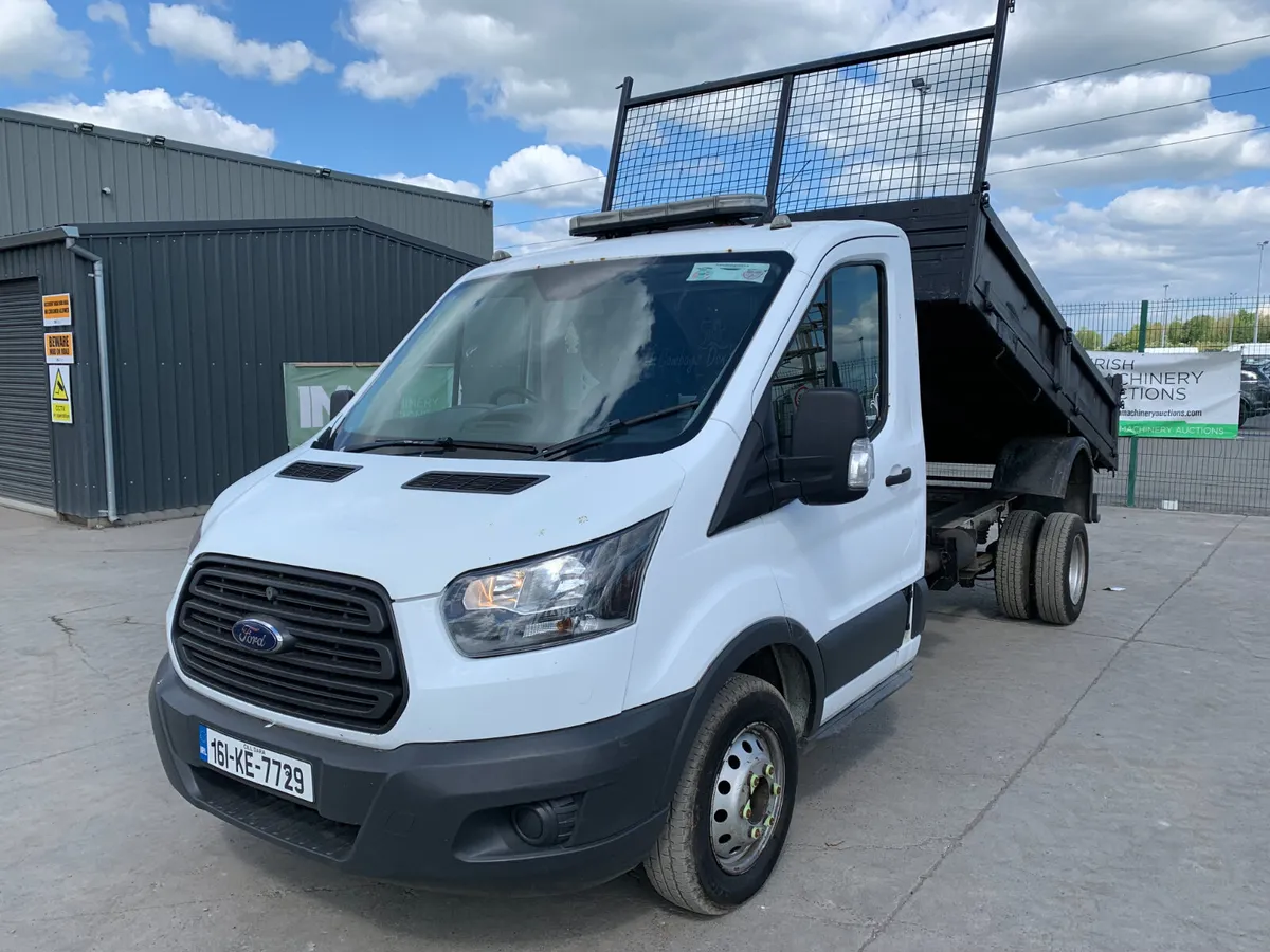 2016 FORD TRANSIT TWIN WHEEL TIPPER FOR AUCTION - Image 1