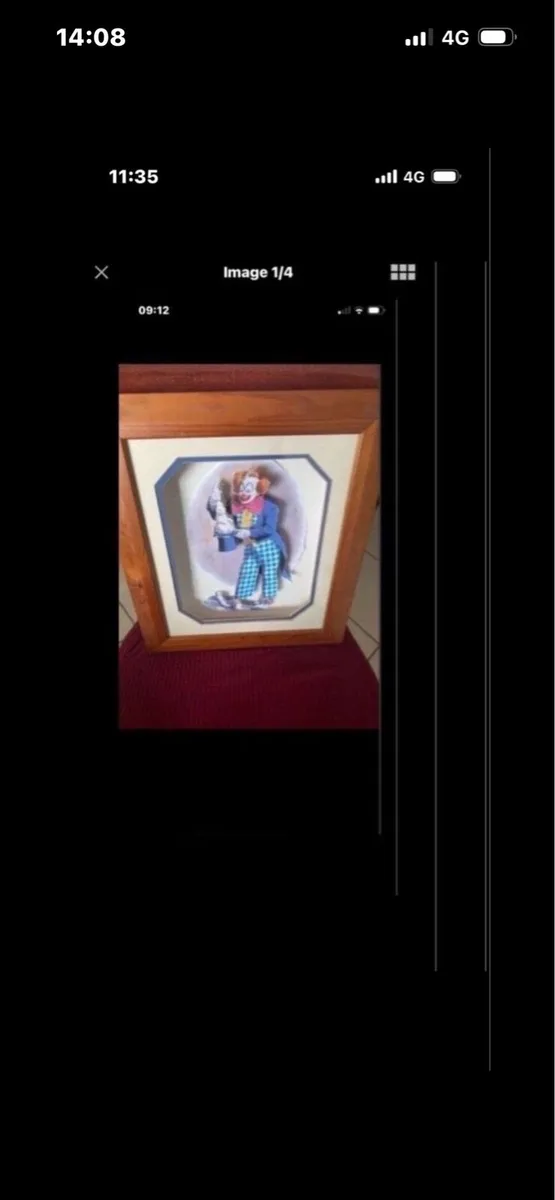 3D Clown picture- Rabbit out of a hat - Image 1